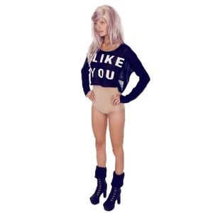 Wildfox Couture Crush Billy Cropped Sweater